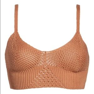 Free people boho crochet bralette